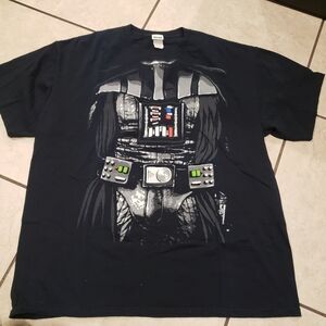 Star Wars Black Tee with Blue Logo